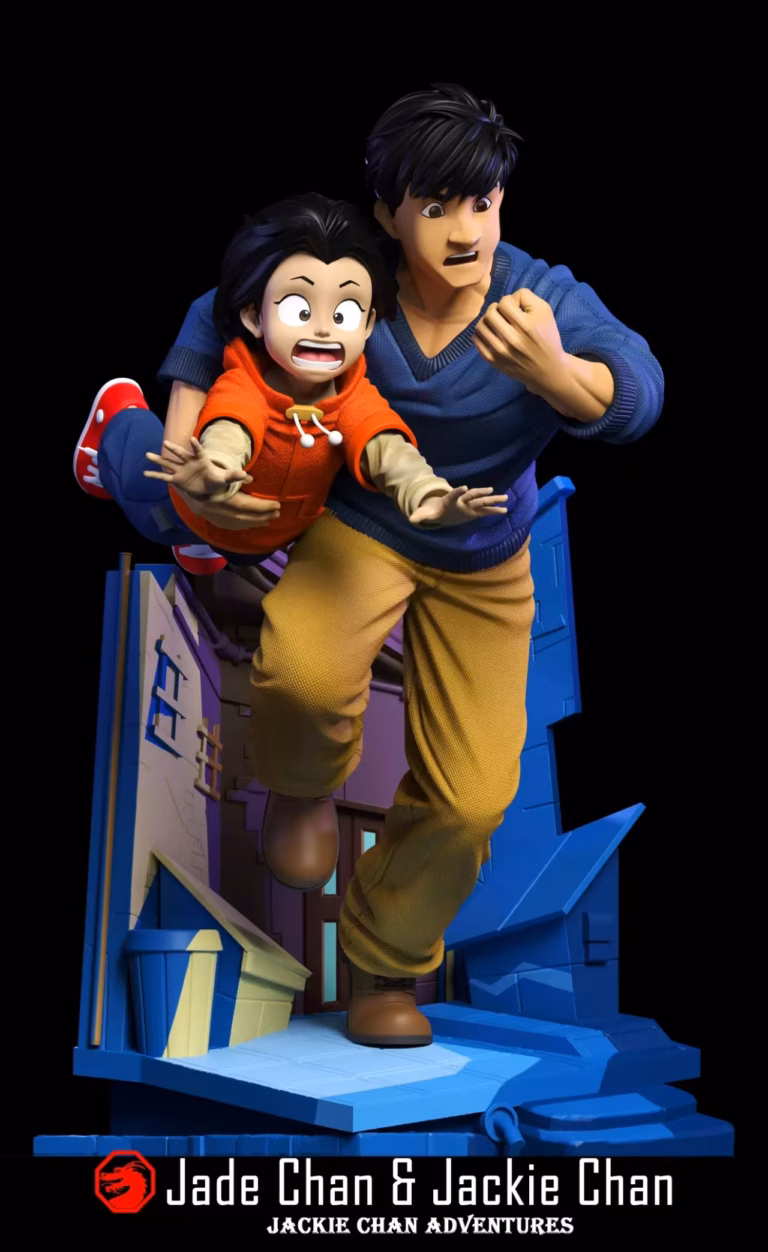 Jackie Chan Adventures 12 Talisman Studio Jackie Chan X Jade Chan Resin Statue