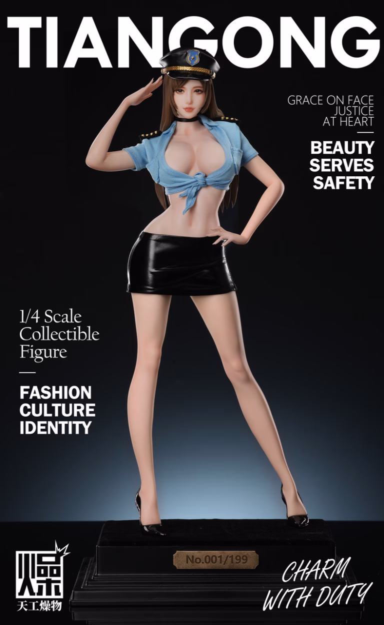 TGZW Studio Policewoman Resin Statue