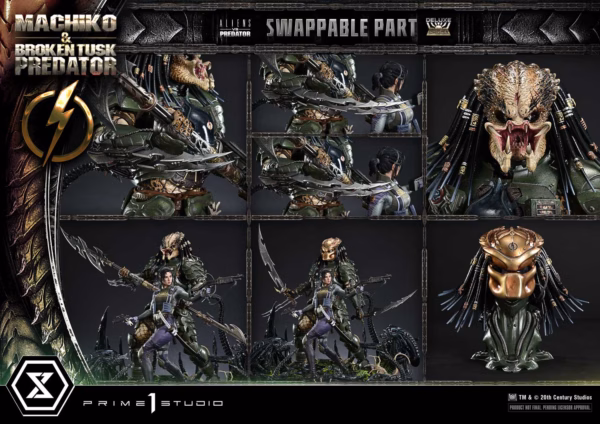 Aliens vs Predator Prime 1 Studio Machiko x Broken Tusk Predator Licensed Resin Statue 4