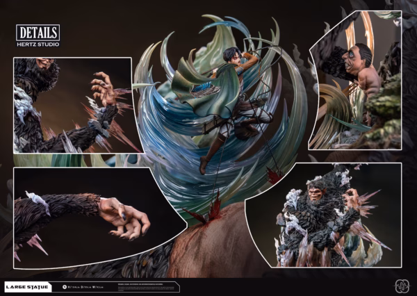 Attack On Titan Hertz Studio Beasts on the Prowl Resin Statue 6