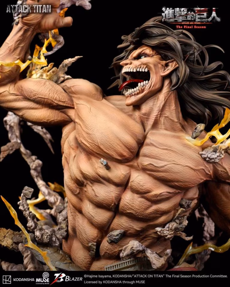 Attack on Titan Blazer Studio Attack Titan Bust Licensed Resin Statue