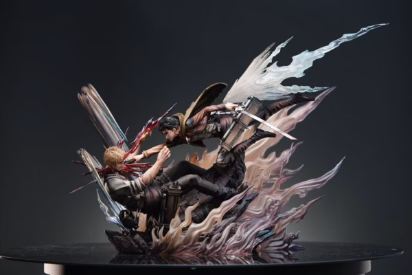Attack on Titan Sure Studio Levi vs Reiner Resin Statue 1