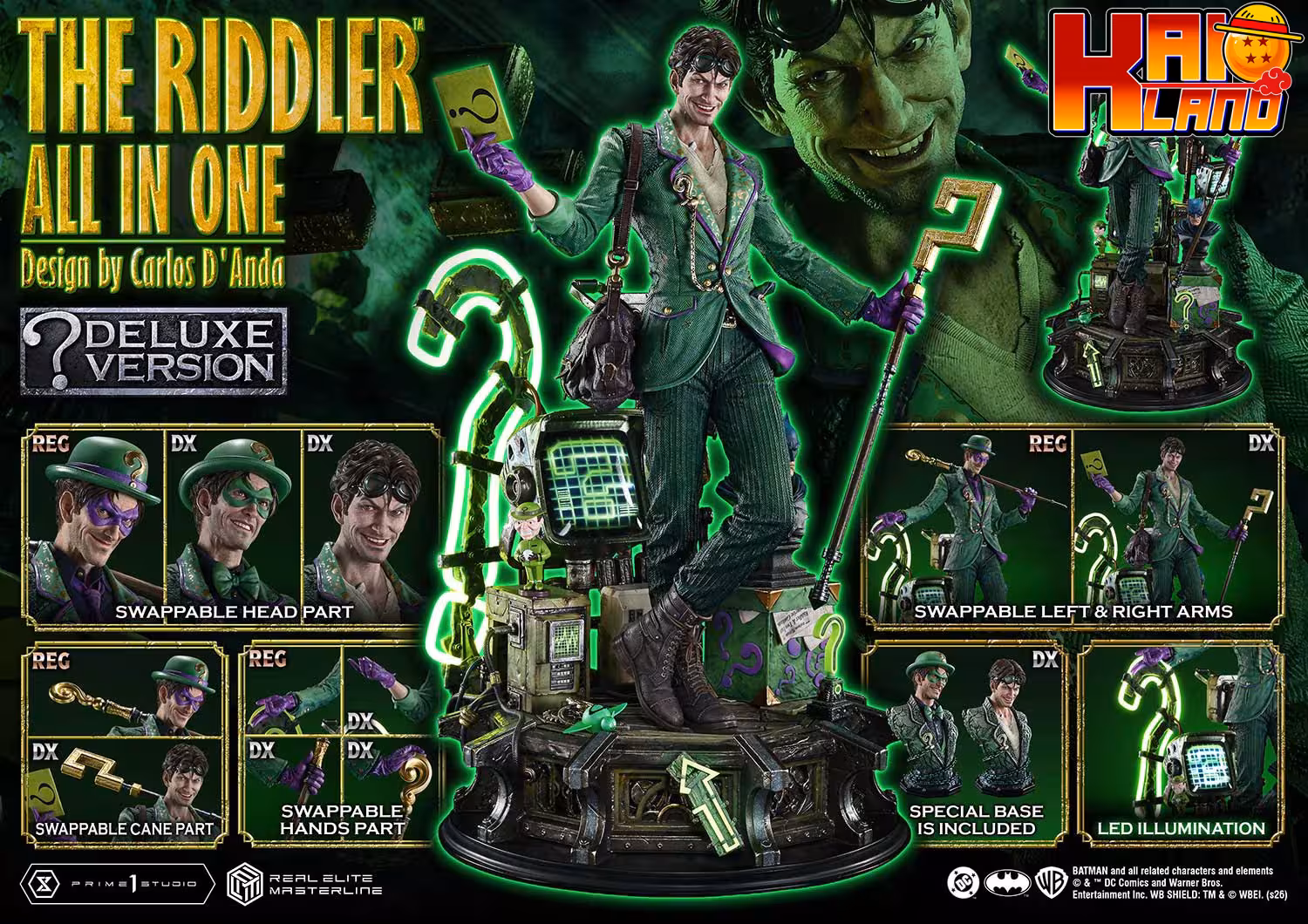 Batman Prime 1 Studio The Riddler Licensed Resin Statue