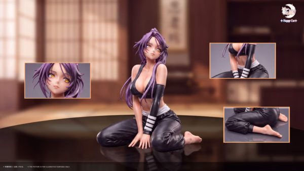 Bleach Happy Cat Studio Yoruichi Shihouin Resin Statue 3