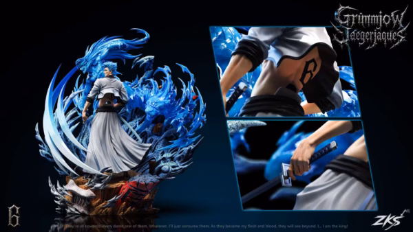 Bleach Zenkai Studio Grimmjow Jeagerjaquez Resin Statue 3