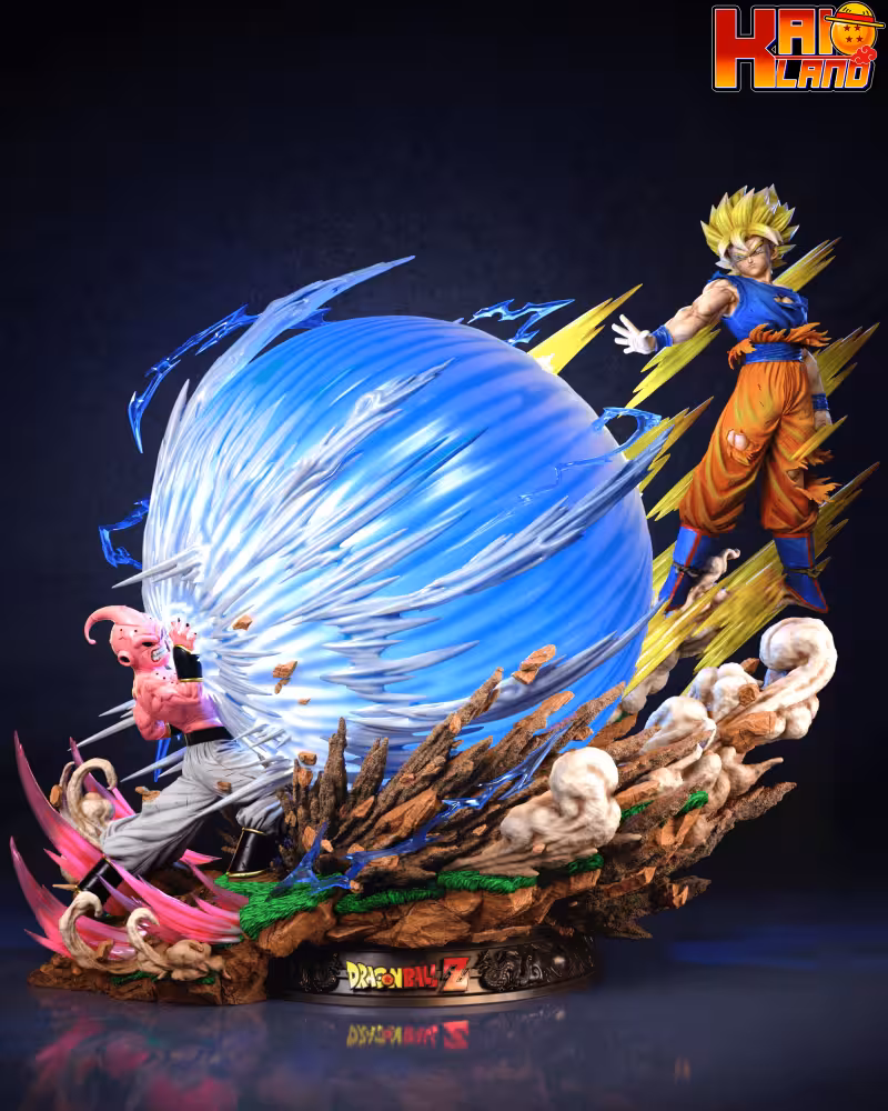 Dragon Ball KD Collectibles Spirit Bomb Triumphant Goku vs Kid Buu Resin Statue
