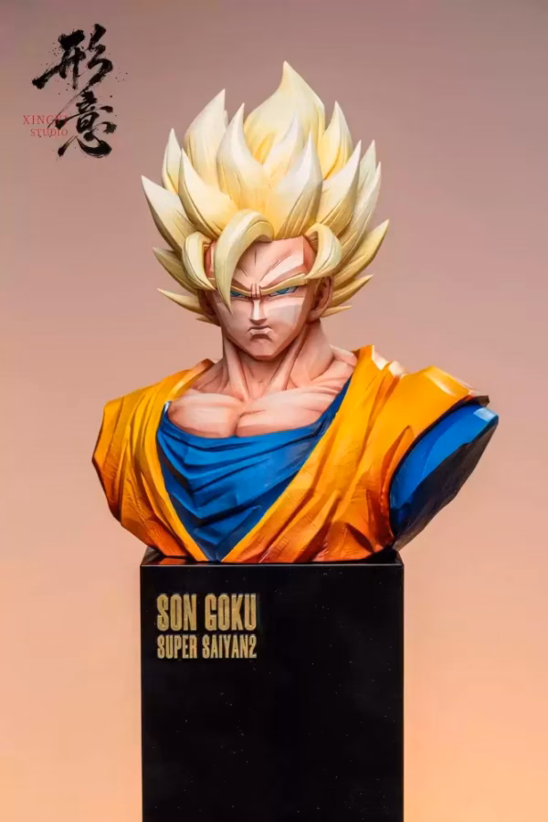 Dragon Ball Xingyi Studio Super Saiyan 2 Son Goku Bust Resin Statue 1