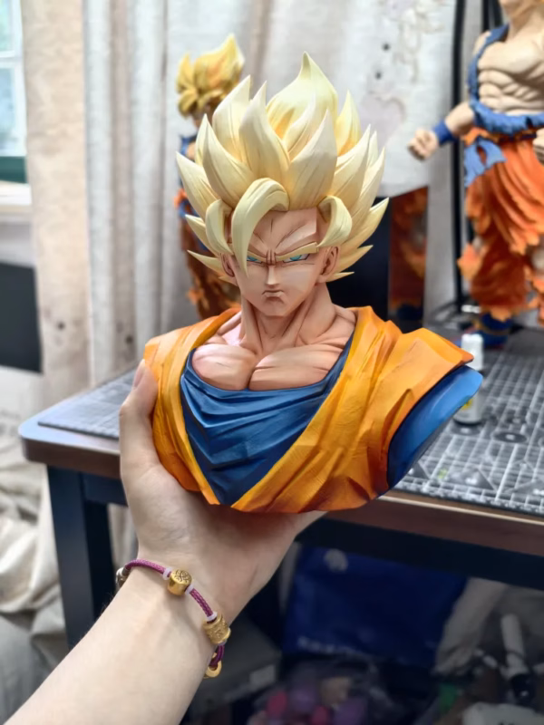 Dragon Ball Xingyi Studio Super Saiyan 2 Son Goku Bust Resin Statue 5
