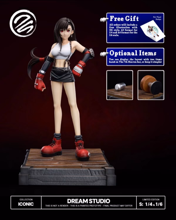Final Fantasy Dream Studio OG Tifa FFVII Resin Statue 8