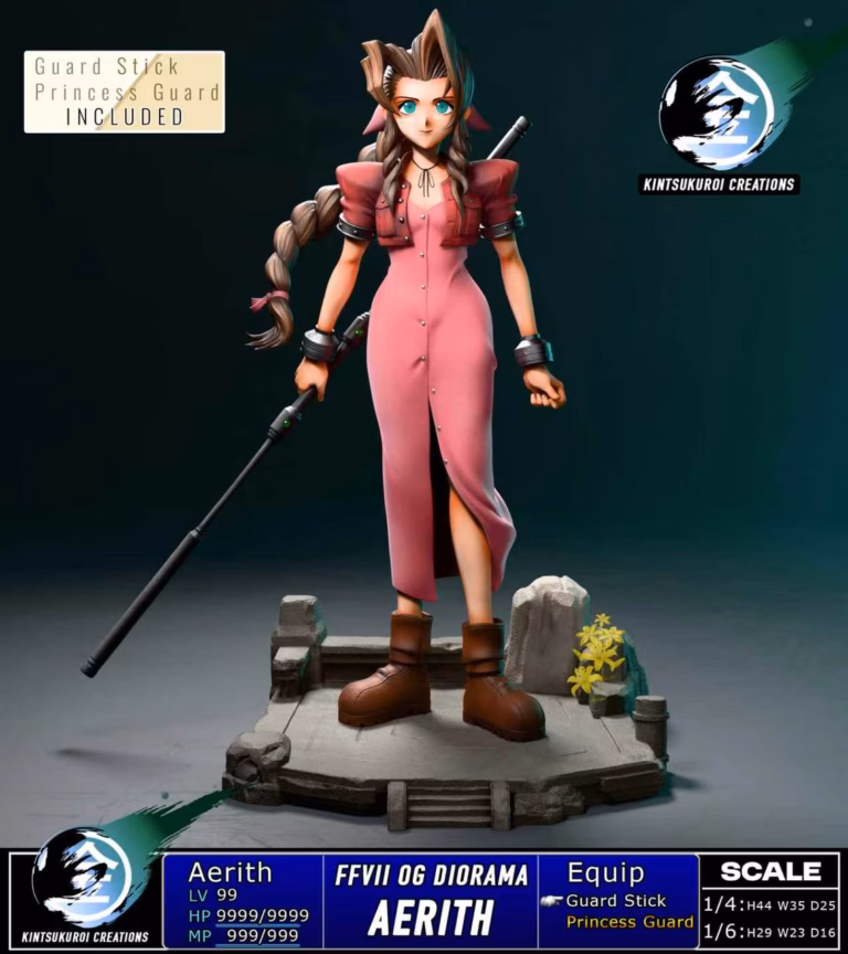 Final Fantasy Kintsukuroi Creations Aerith Gainsborough Resin Statue