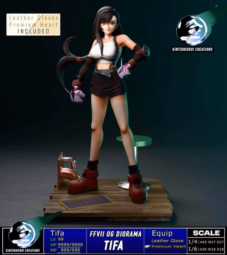 Final Fantasy Kintsukuroi Creations Tifa Resin Statue