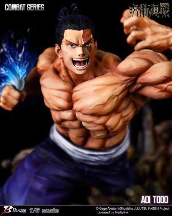 Jujutsu Kaise Blazer Studio Yuji Itadori Vs Aoi Todo Licensed Resin Statue 3