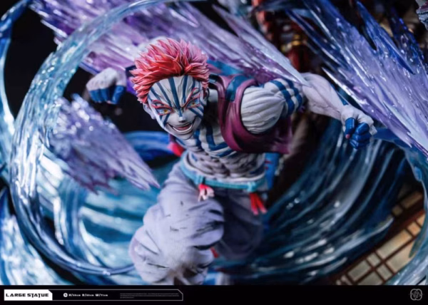Kimetsu no Yaiba Hertz Studio Tanjiro Kamado X Akaza X Giyu Tomioka Resin Statue 3