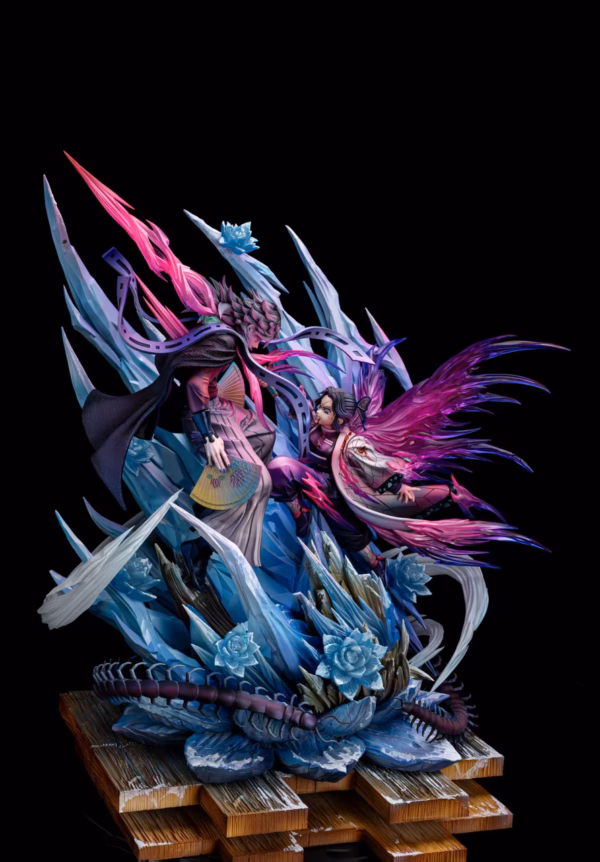 Kimetsu no Yaiba Lei Hao Ke Yu Studio Shinobu Kocho Vs Douma Resin Statue 2