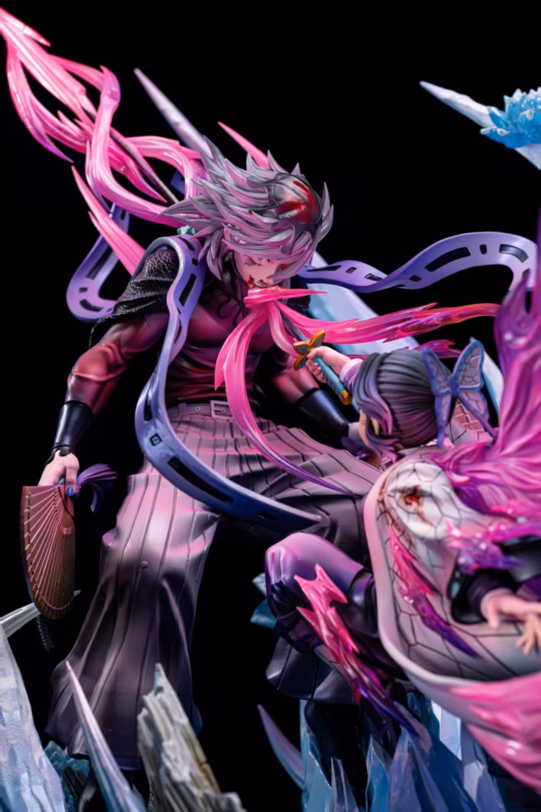 Kimetsu no Yaiba Lei Hao Ke Yu Studio Shinobu Kocho Vs Douma Resin Statue 6