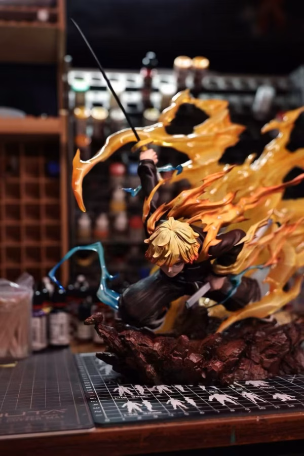 Kimetsu no Yaiba Lin Long Studio Zenitsu Agatsuma Resin Statue 2