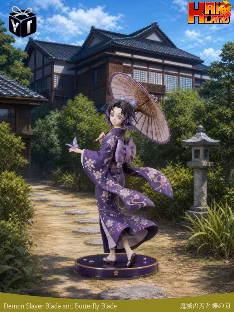 Kimetsu no Yaiba Yi Studio Shinobu Kocho Kimono Resin Statue