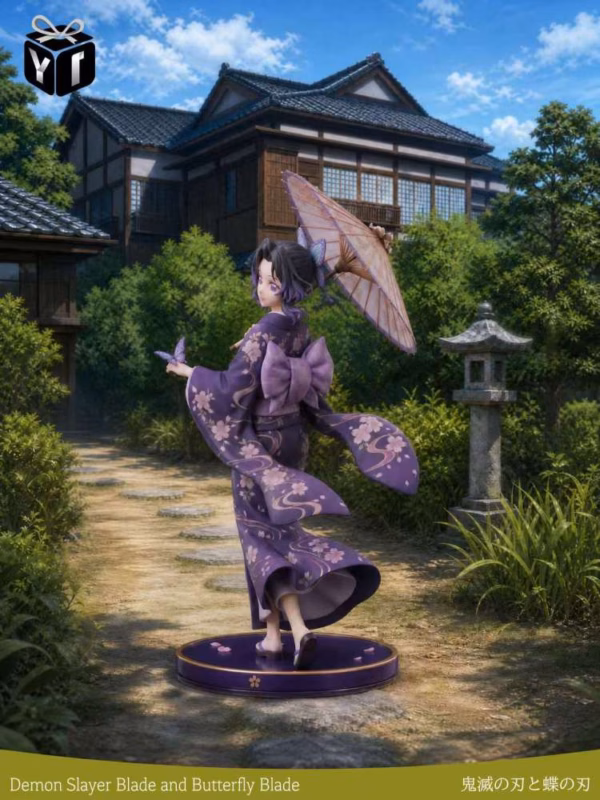 Kimetsu no Yaiba Yi Studio Shinobu Kocho Kimono Resin Statue 3