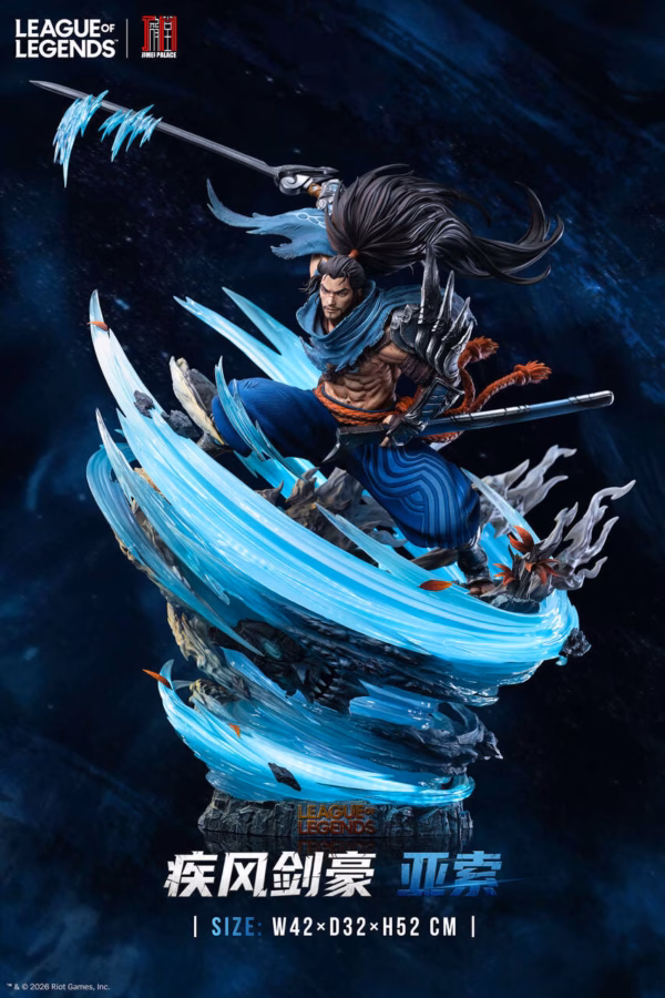 League of Legends Jimei Palace The Unforgiven Yasuo Licensed Resin Statue 4