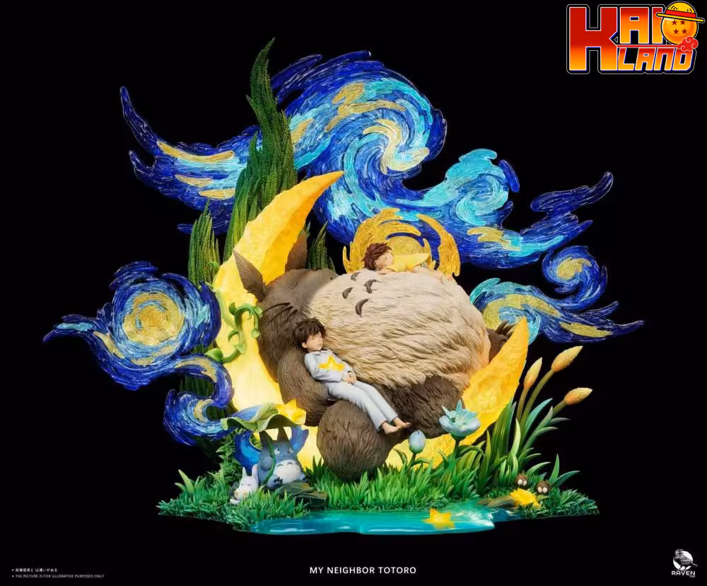 My Neighbor Totoro Raven Studio Totoro Under the Starry Night Resin Statue