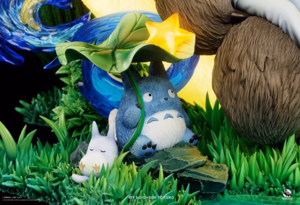 My Neighbor Totoro Raven Studio Totoro Under the Starry Night Resin Statue 4