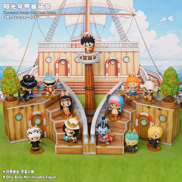 One Piece JacksDo Studio Thousand Sunny Ship Deck Scene base Resin Statue 2