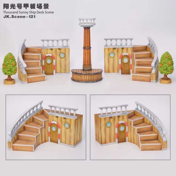 One Piece JacksDo Studio Thousand Sunny Ship Deck Scene base Resin Statue 4