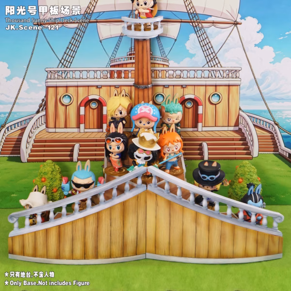 One Piece JacksDo Studio Thousand Sunny Ship Deck Scene base Resin Statue 6