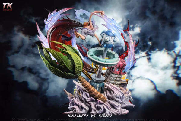 One Piece TK Studio Nika Luffy Vs Kizaru Borsalino Resin Statue 2
