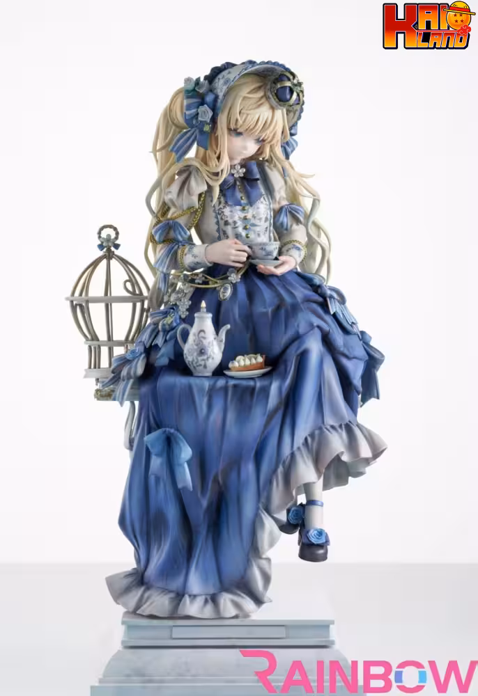 Original Rainbow Studio Afternoon Tea Girl Resin Statue