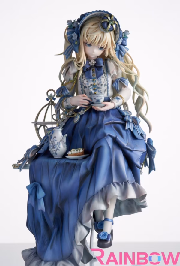 Original Rainbow Studio Afternoon Tea Girl Resin Statue 2