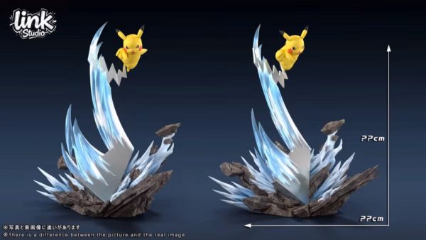 Pokemon Link Studio Pikachu Iron Tail Statue Resin Statue 2