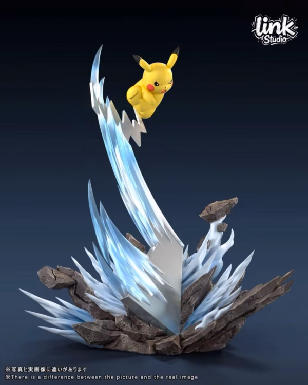Pokemon Link Studio Pikachu Iron Tail Statue Resin Statue 4