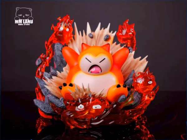 Pokemon MMLAND Studio Snorlax Resin Statue 3