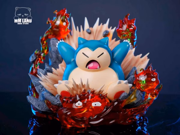 Pokemon MMLAND Studio Snorlax Resin Statue 4