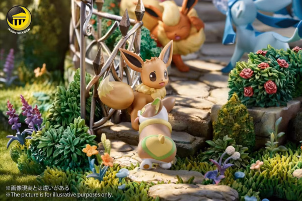 Pokemon Moon Shadow Studio Eeveelution Group Resin Statue 7