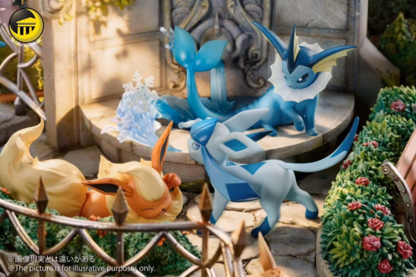 Pokemon Moon Shadow Studio Eeveelution Group Resin Statue 8
