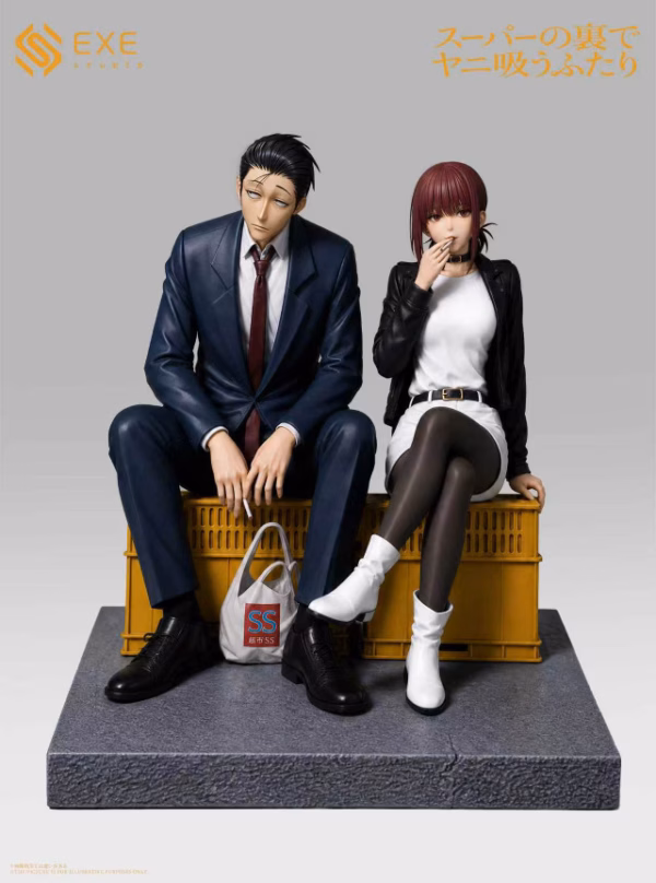 Smoking Behind the Supermarket with You EXE Studio Sasaki x Tayama smoking after work Resin Statue 2