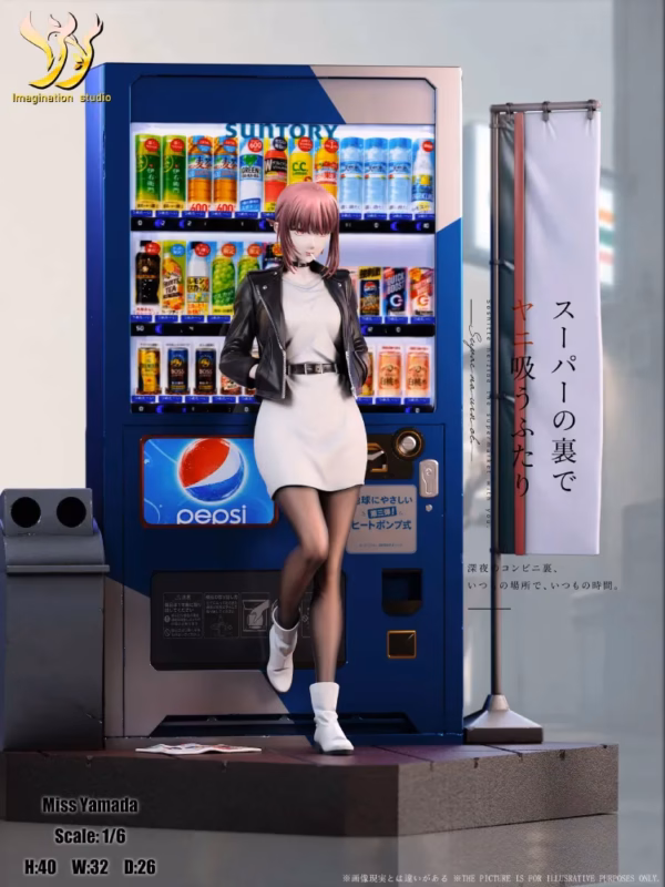 Smoking Behind the Supermarket with You Imagination Studio Miss Yamada Resin Statue 1