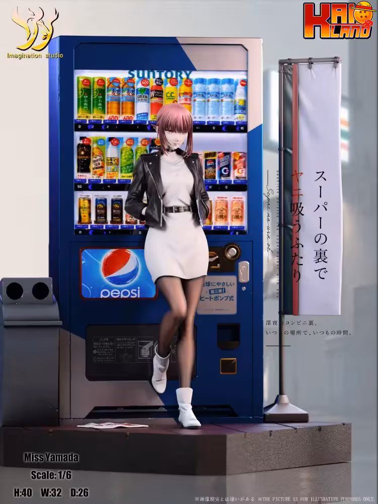 Smoking Behind the Supermarket with You Imagination Studio Miss Yamada Resin Statue