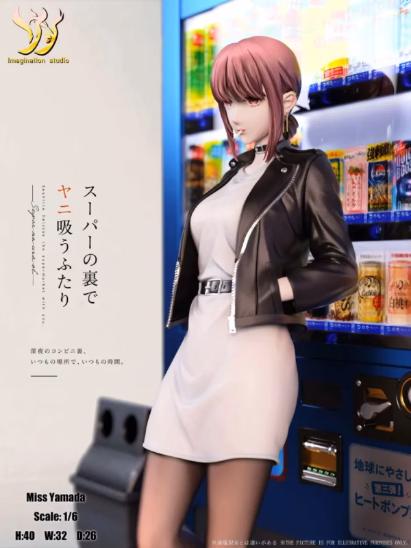 Smoking Behind the Supermarket with You Imagination Studio Miss Yamada Resin Statue 3