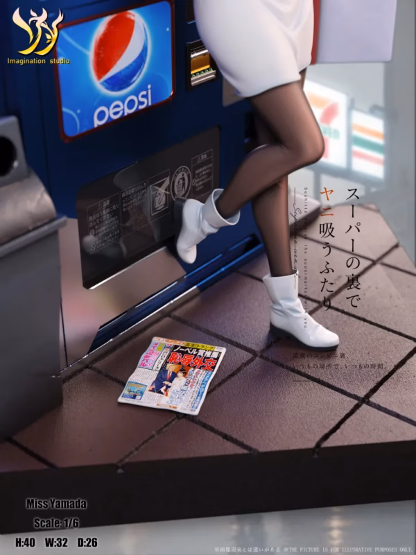 Smoking Behind the Supermarket with You Imagination Studio Miss Yamada Resin Statue 5