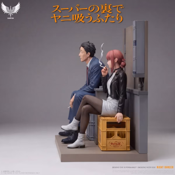 Smoking Behind the Supermarket with You Saoirse Studio Sasaki X Yamada After Work Break Resin Statue 4