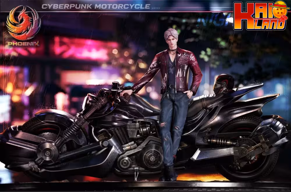 Love and Deepspace  Phoenix Studio Sylus Cyberpunk Motorcycle  Resin Statue