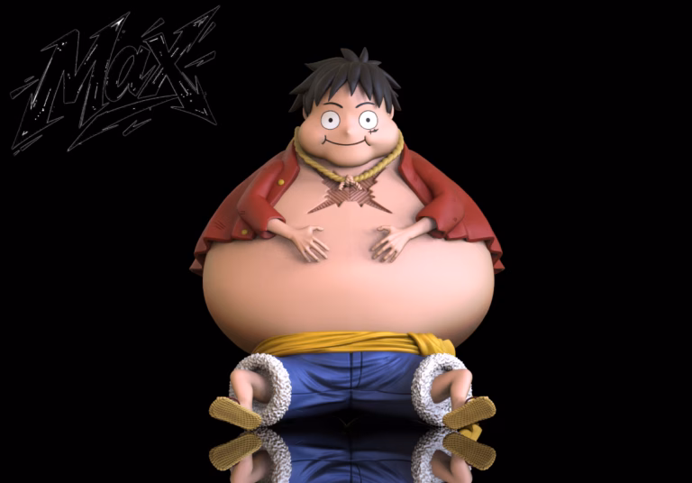 One Piece Max Studio Big Belly Luffy Resin Statue