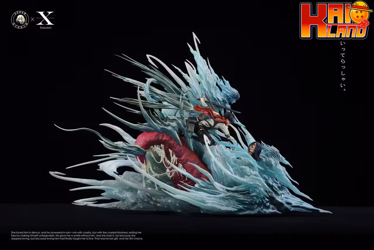 Attack On Titan Execution Studio × Cedar Studio Mikasa Vs Eren Resin Statue