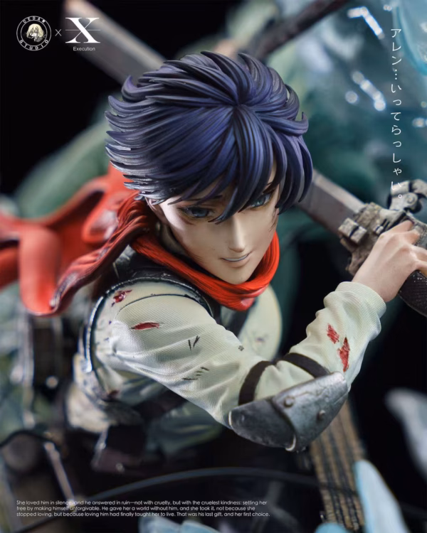 Attack On Titan Execution Studio × Cedar Studio Mikasa Vs Eren Resin Statue 6