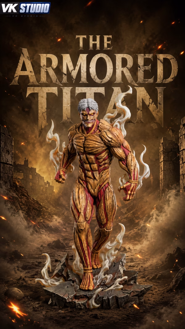 Attack On Titan VK Studio The Armored Titan Reiner Braun Resin Statue 2