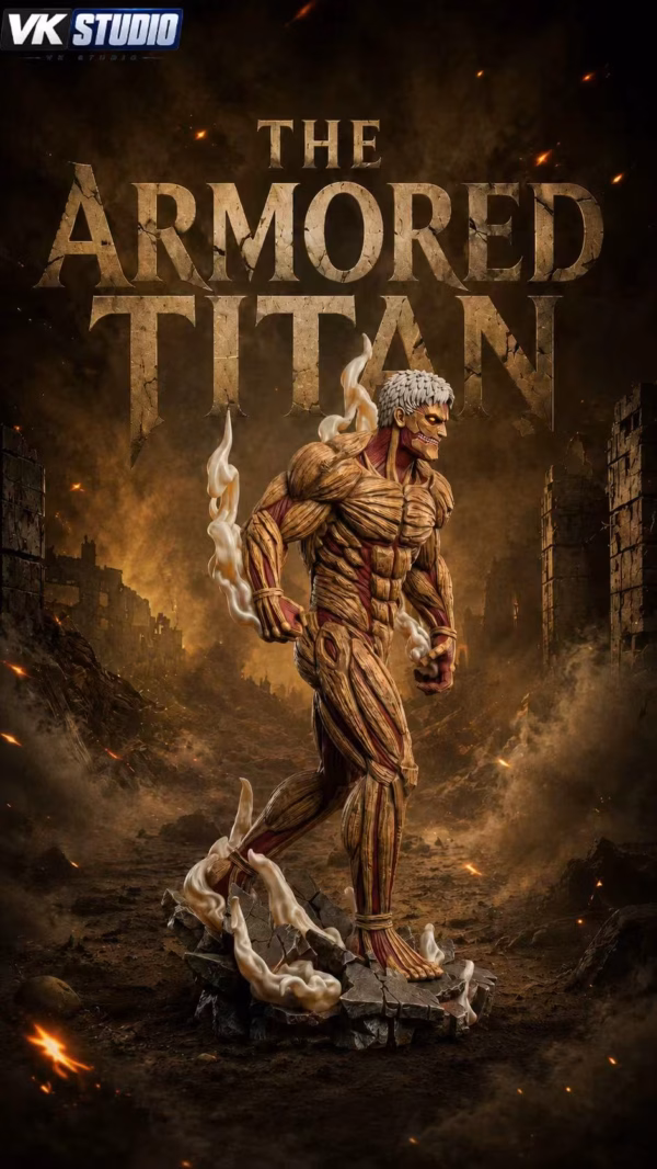 Attack On Titan VK Studio The Armored Titan Reiner Braun Resin Statue 3