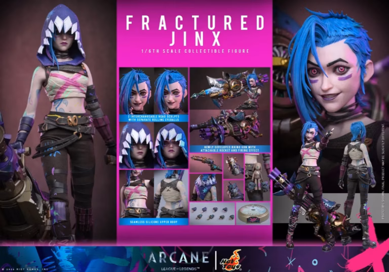 League of Legends Arcane Hot Toys Fractured Jinx
